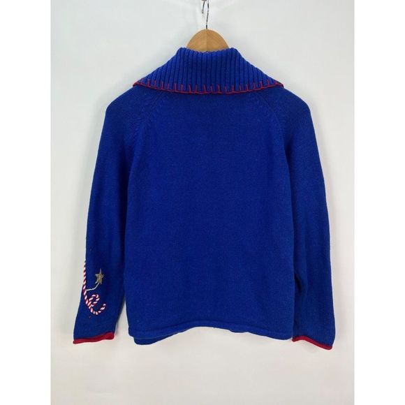 2004 Carly St. Claire Ugly Christmas Sweater Santa Reindeer Size M - Picture 5 of 6